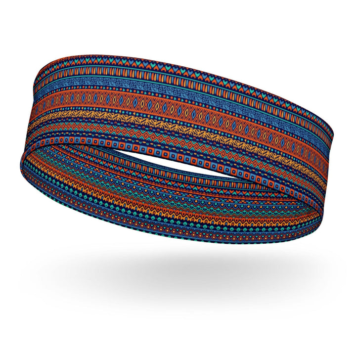 Traditional Native American Tribal Colors Version 4 Quick Dry Stretch Headband - TopKoalaTee