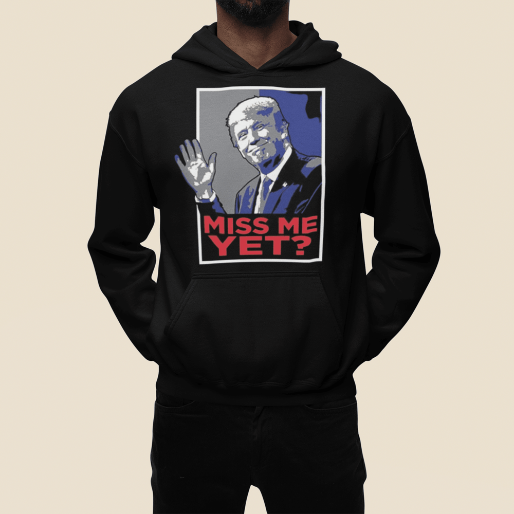 Trump 2024 Hoodie Miss Me Yet? Blended Cotton Midweight Unisex Hoodie - TopKoalaTee