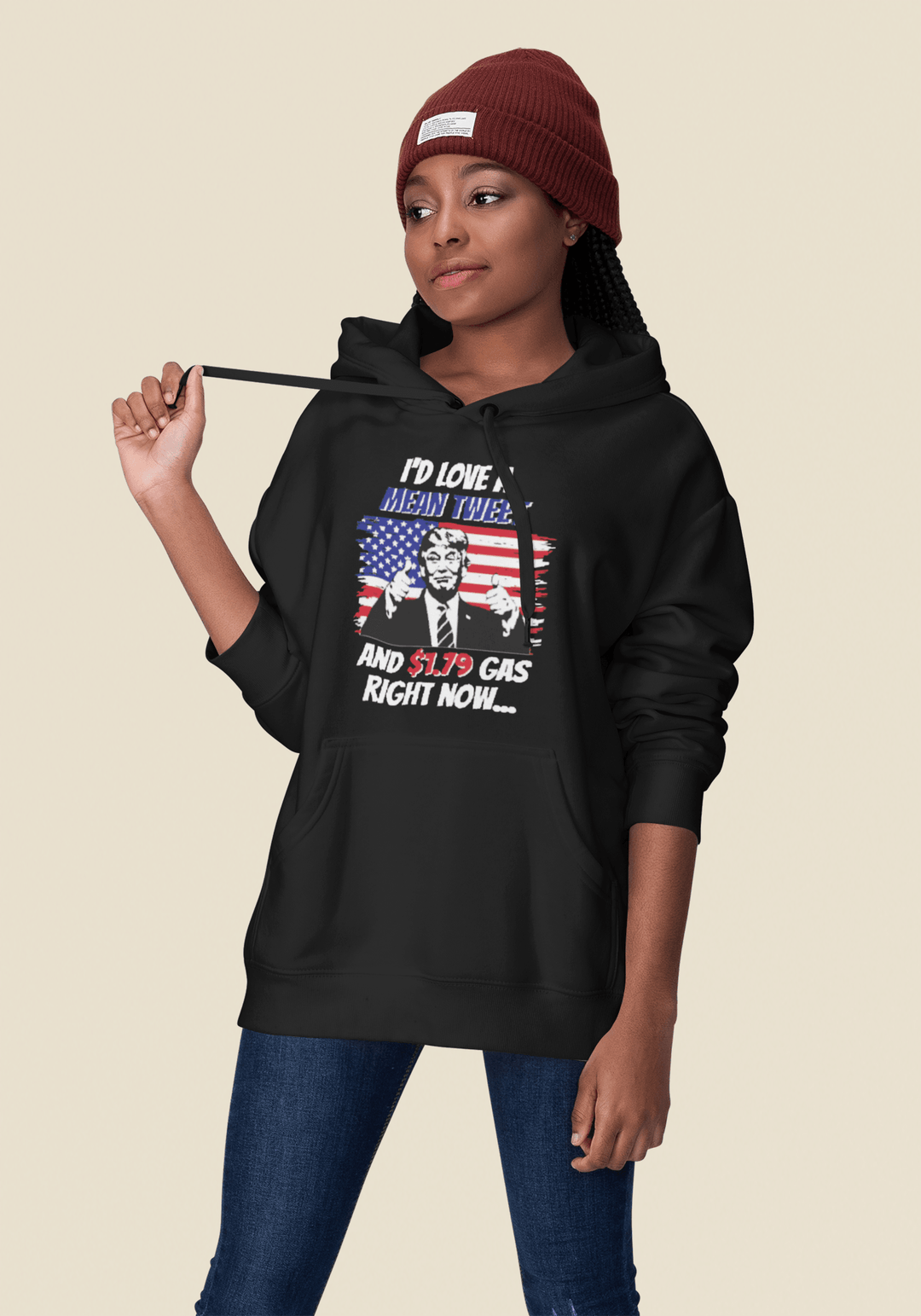 Trump Hoodie I'd Love a Mean Tweet and $1.79 Gas Top Koala Tee Pullover - TopKoalaTee