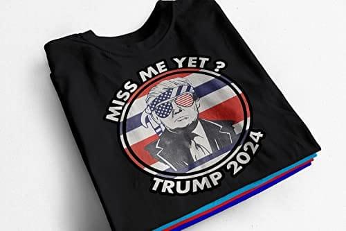 Trump 2024 Patriotic Glasses Miss Me Yet? Soft Style T-Shirt -TopKoalatee