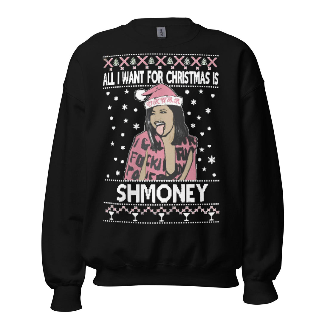 Ugly Christmas Sweater All I Want For Christmas is Shmoney - TopKoalaTee