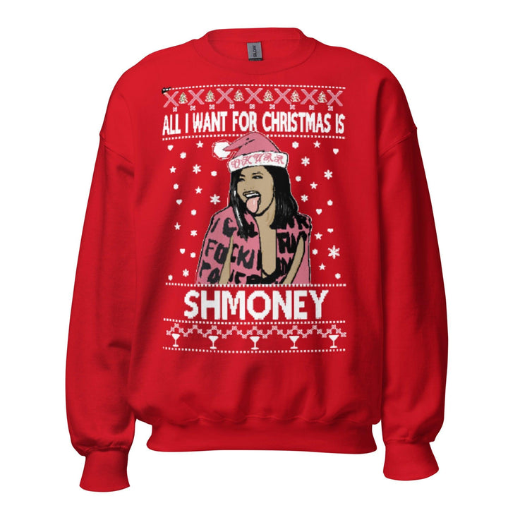Ugly Christmas Sweater All I Want For Christmas is Shmoney - TopKoalaTee