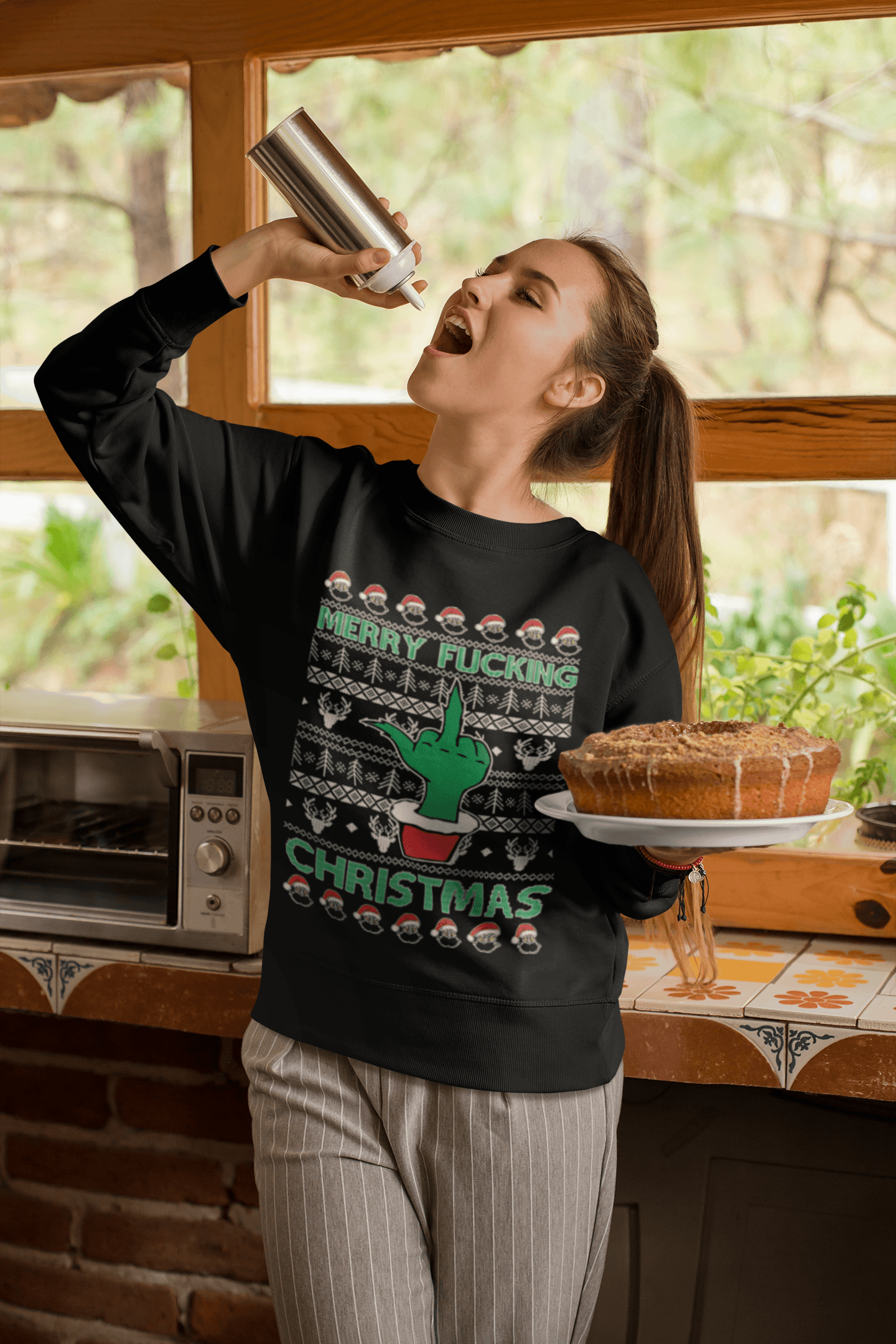 Grinch Ugly Christmas Sweater Top Koala Crewneck Heavy Blend Sweatshirt - TopKoalaTee