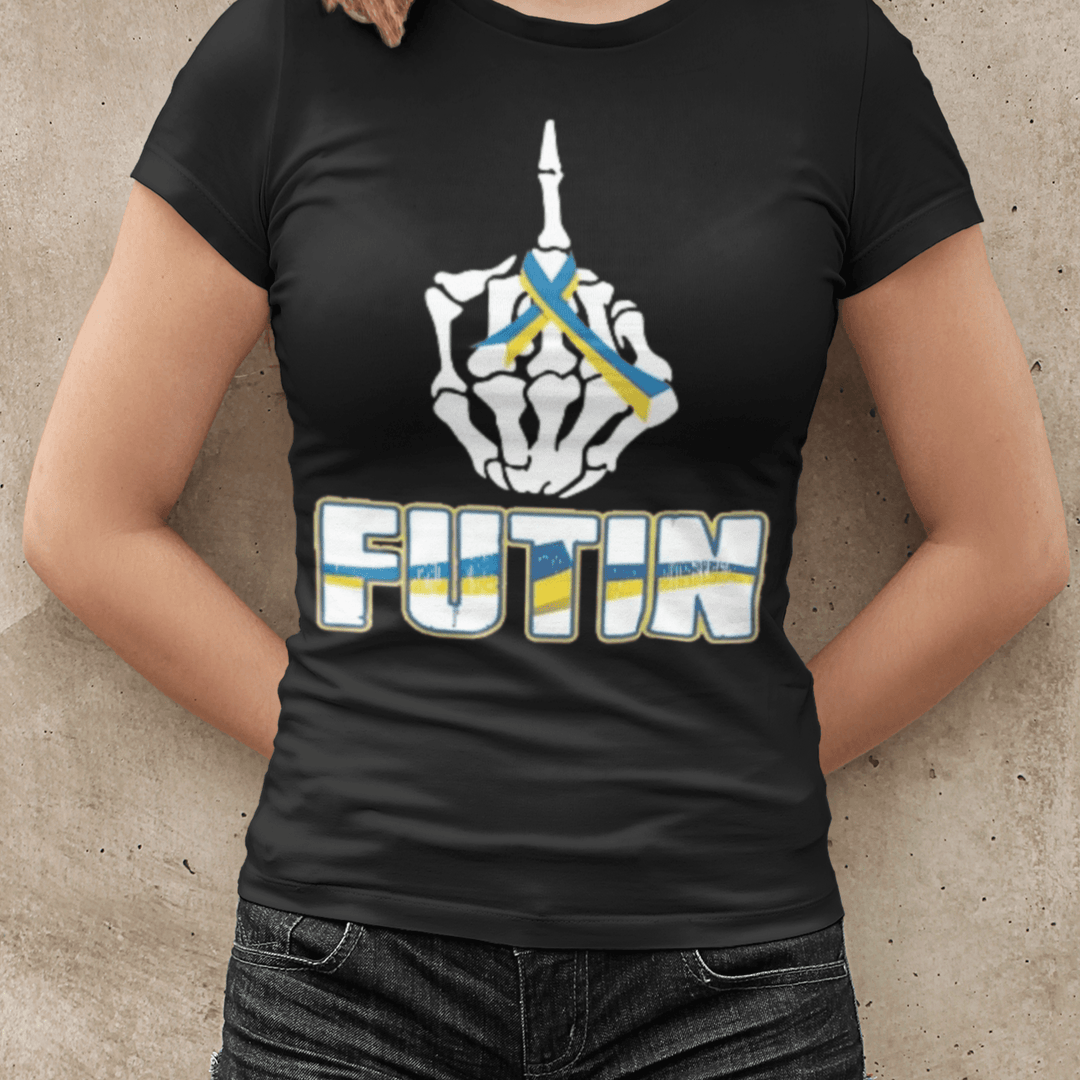 Ukraine T-Shirt Futin Short Sleeve 100% Cotton Crew Neck Top - TopKoalaTee