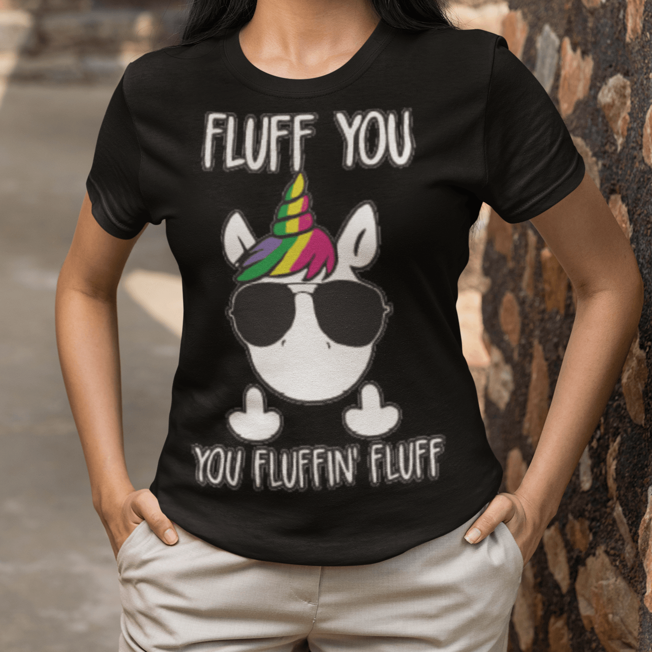 Unicorn T-shirt Fluff You, You Fluffin Fluff Sofstyle Top Koala Tee - TopKoalaTee