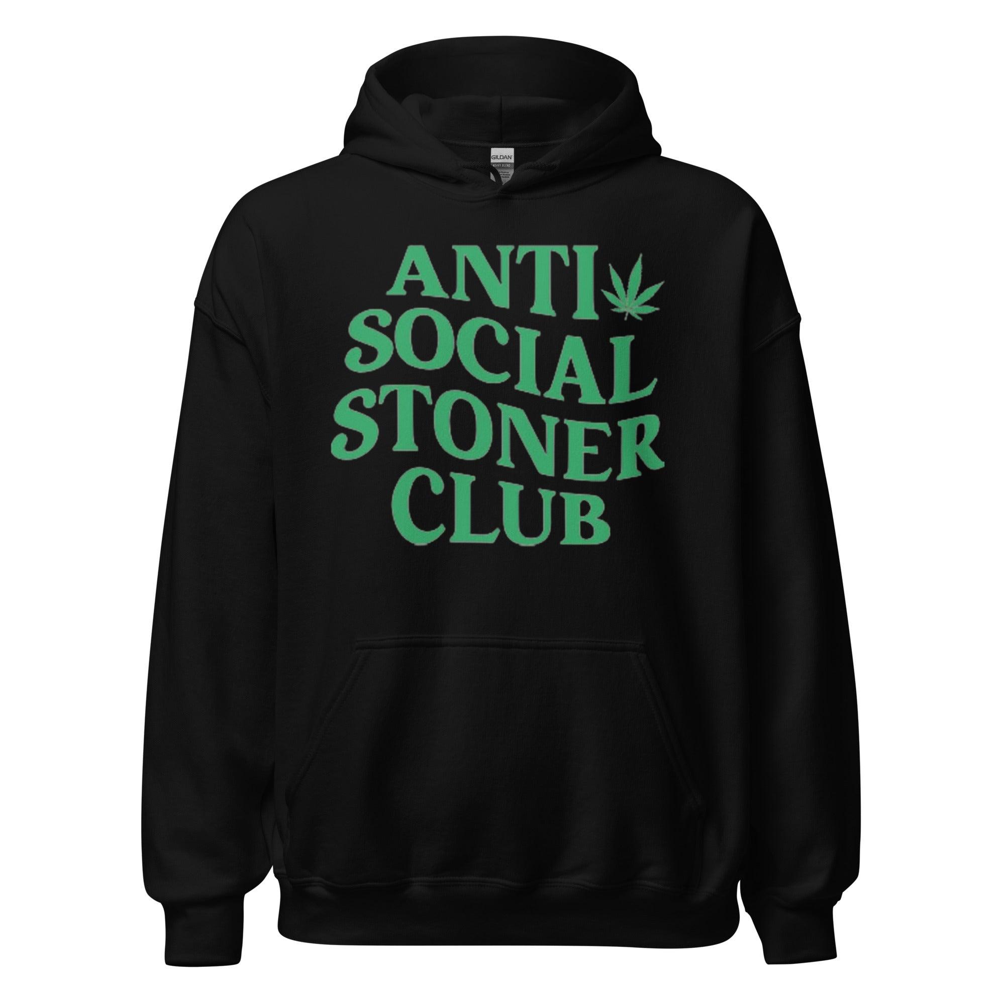 Soft Style Cotton Hoodie Anti Social Stoner Club Top Koala Pullover - TopKoalaTee