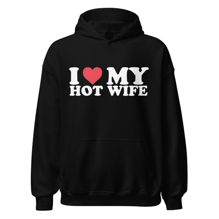 I Love My Hot Wife/Hot Husband Relationship Hoodie Set Blended Cotton Ultra Soft Pullover - TopKoalaTee