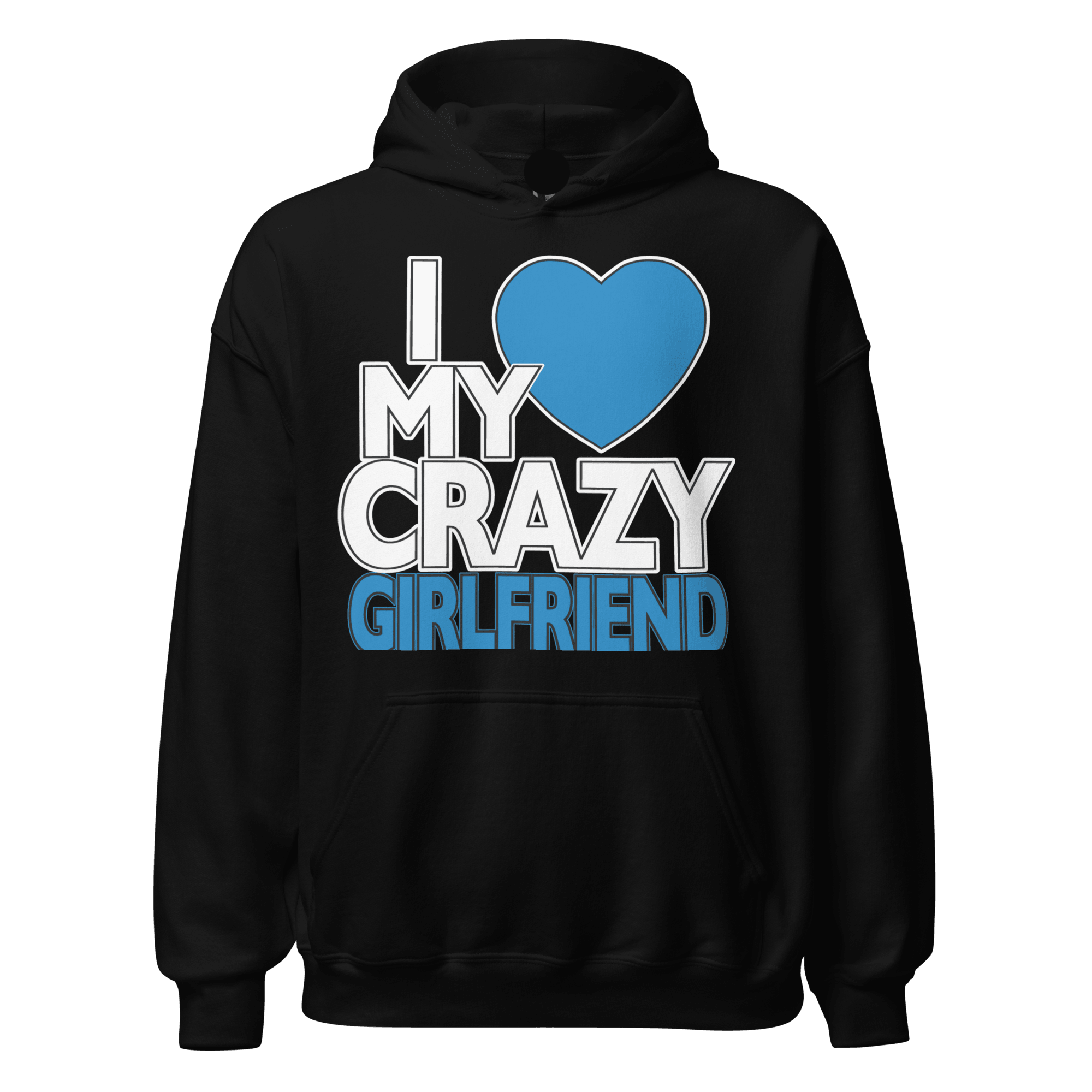 I Love My Crazy Boyfriend/Girlfriend Couples Hoodie Set Ultra Soft Blended Cotton Unisex Pullovers - TopKoalaTee