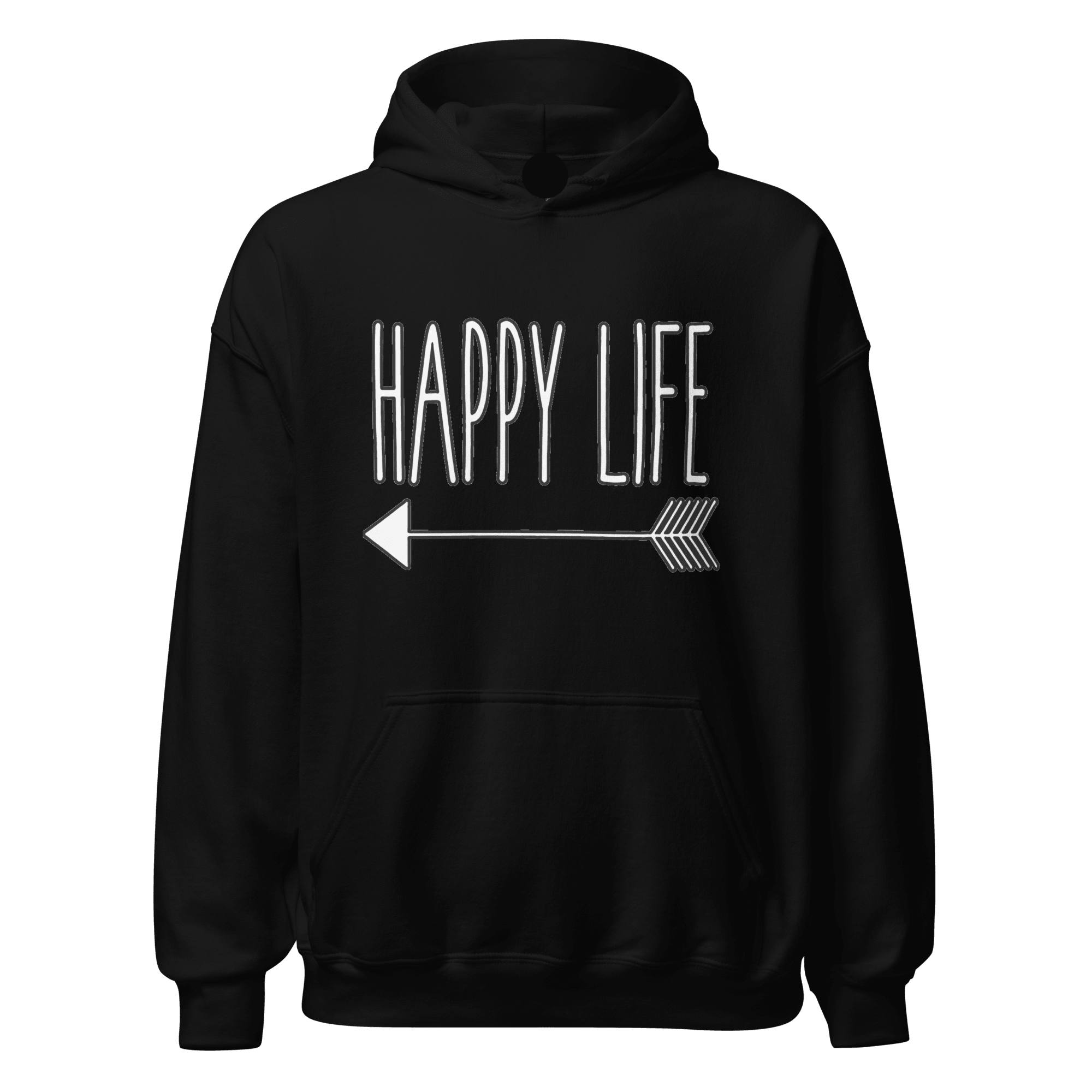 Happy Wife/Happy Life Relationship Hoodie Set Ultra Soft Blended Cotton Midweight Pullovers - TopKoalaTee
