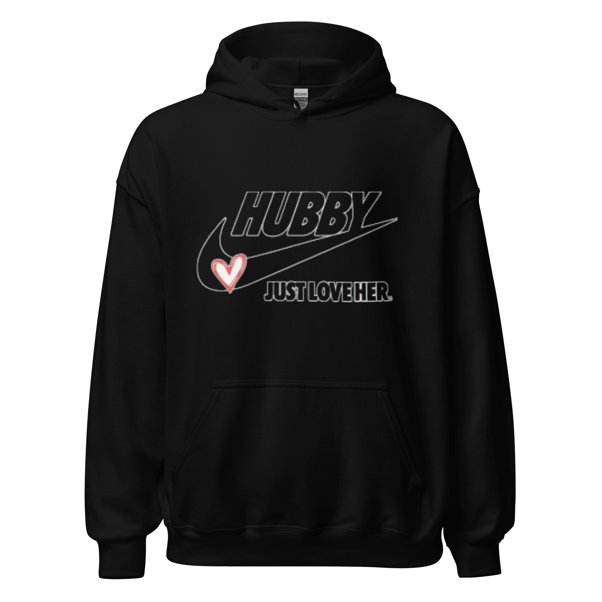 Husband and Wife Hoodie Set Hubby Just Love Her/Wifey Just Love Him Cotton Blend Ultra Soft Pullovers - TopKoalaTee