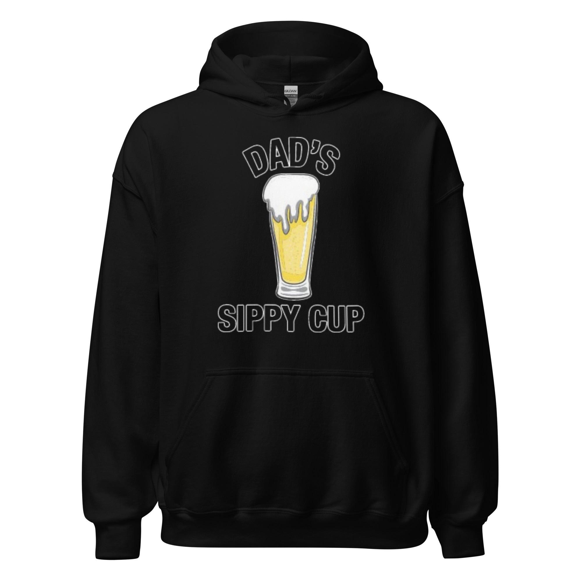Drinking Hoodie Dad's Sippy Cup Blended Cotton Midweight Unisex Hoodie - TopKoalaTee