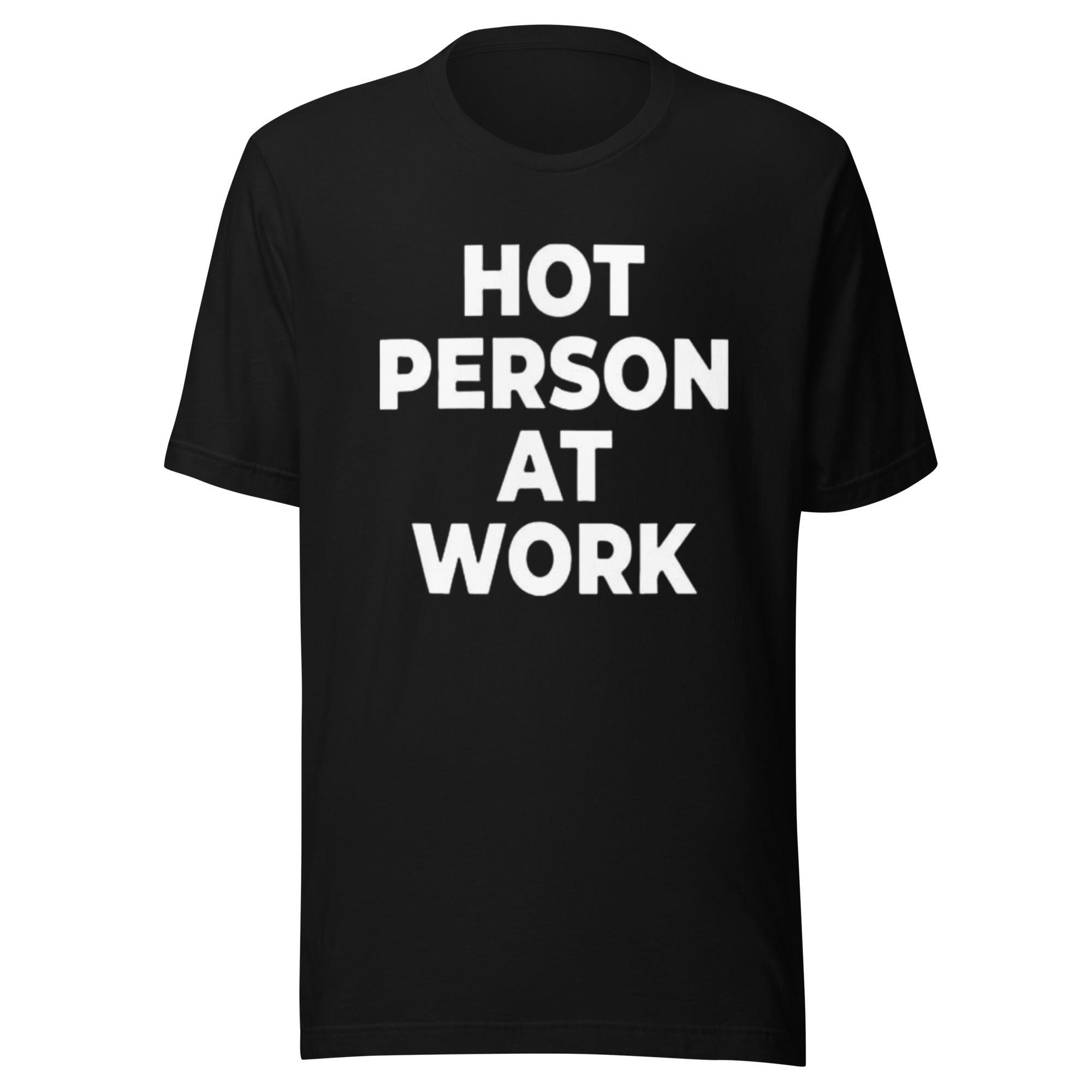 Hot Person at Work T-shirt Top Koala Softstyle Short Sleeve Unisex Tee