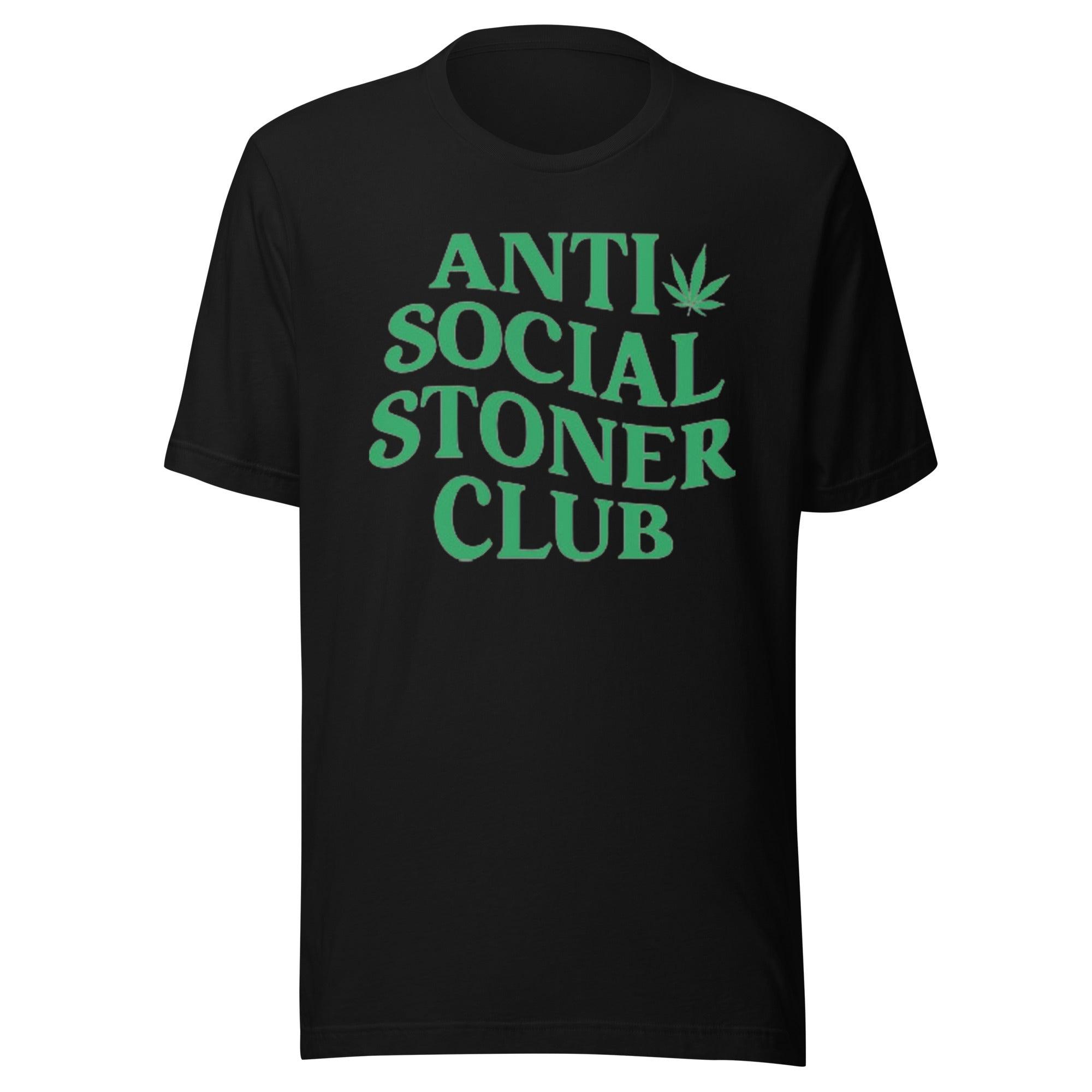 Short Sleeve T-Shirt Top Koala Anti Social Stoner Club Unisex Tee