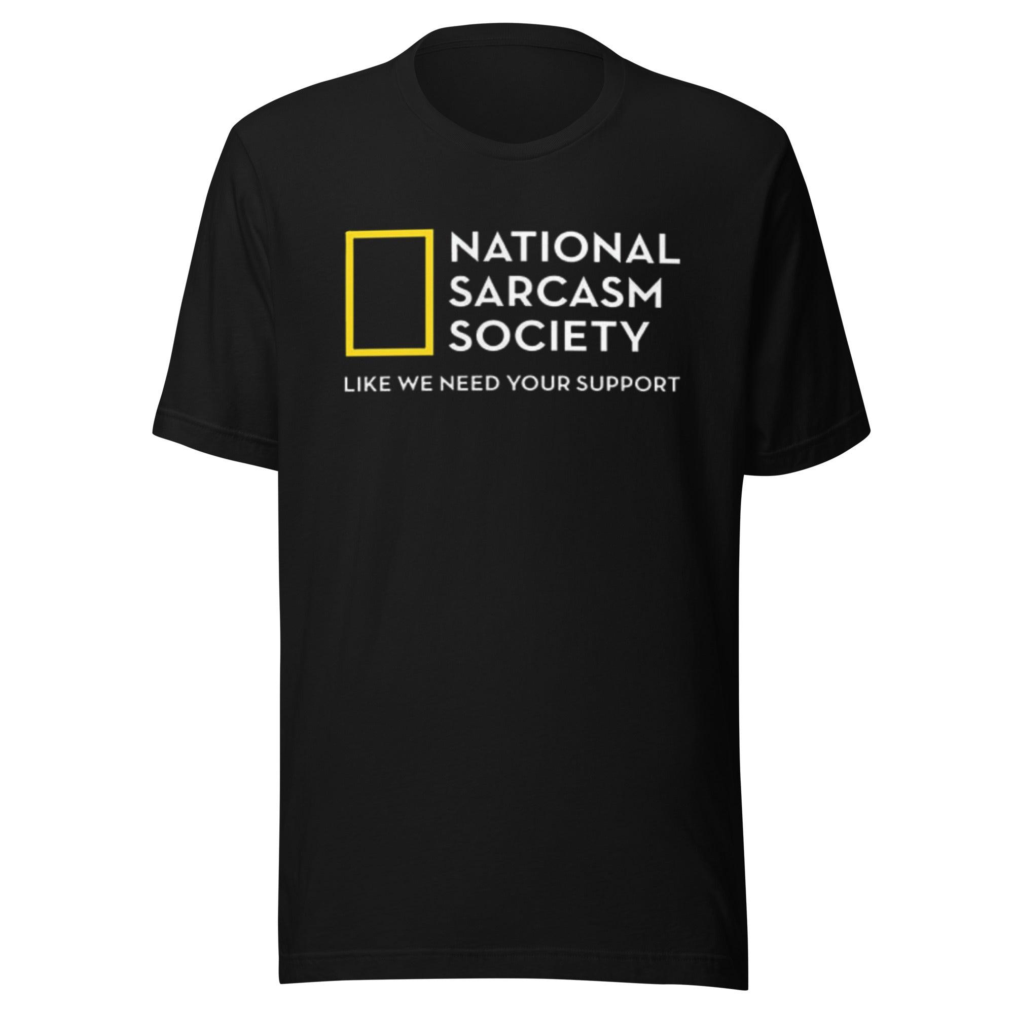 Funny T-Shirt National Sarcasm Society Top Koala Sofstyle Tee - TopKoalaTee