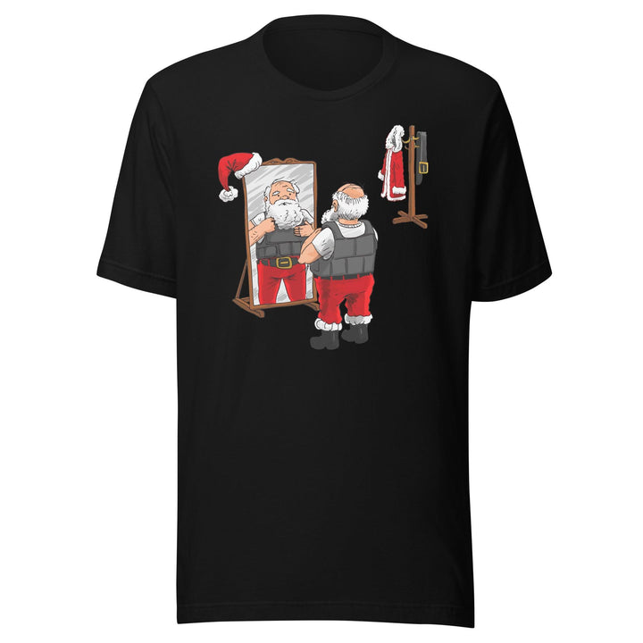 Christmas Short Sleeve T-Shirt Santa In The Hood Soft Style Unisex Tee - TopKoalaTee
