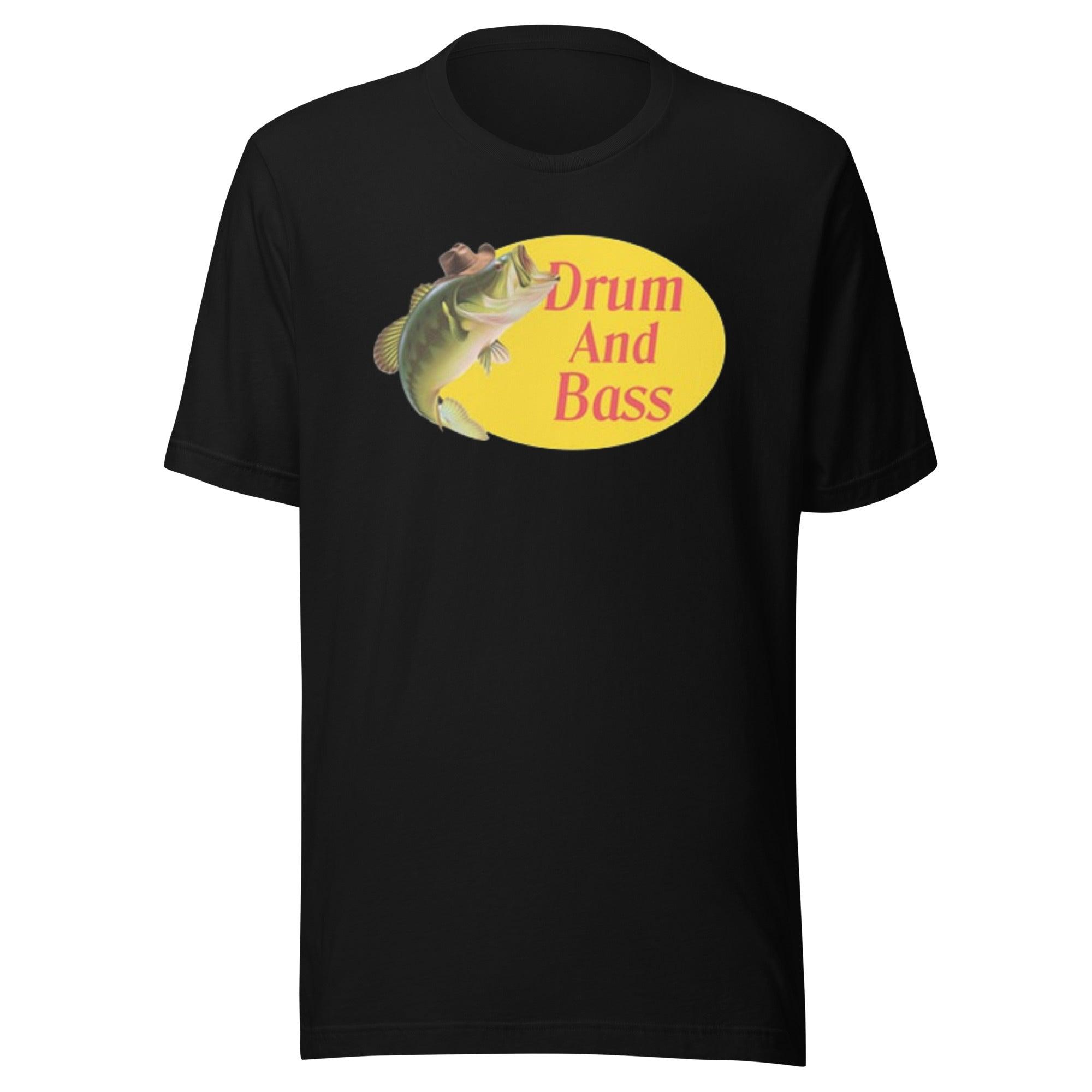 Fishing T-shirt Drum And Bass Short Sleeve 100% Cotton Crewneck Unisex Top - TopKoalaTee