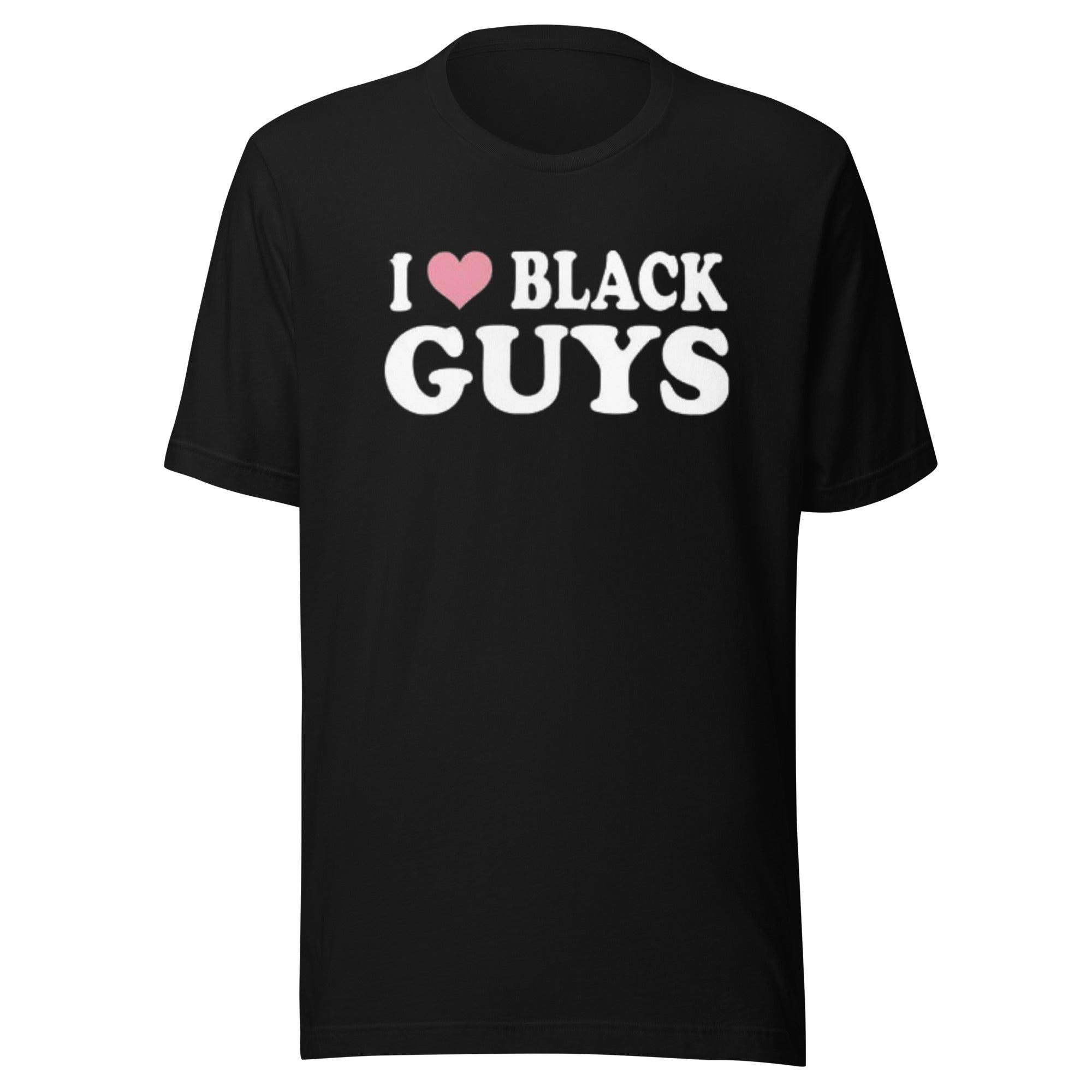 I Love Black Guys T-shirt Ultra Soft Cotton Unisex Short Sleeve Crew Neck Top - TopKoalaTee