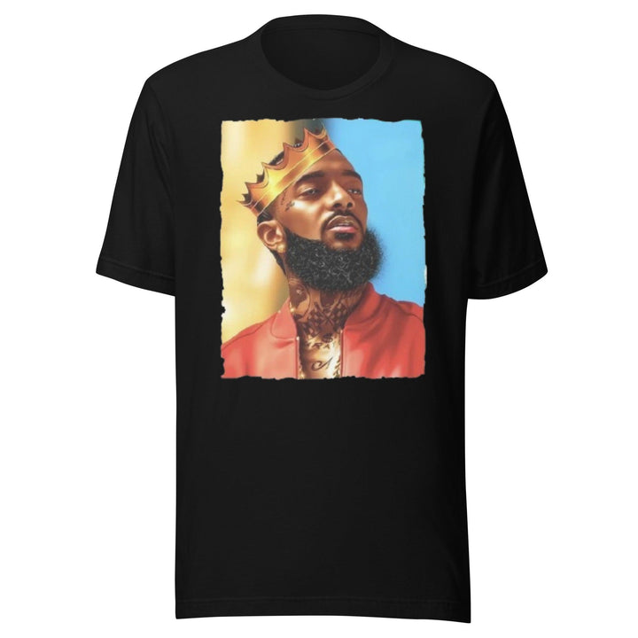 Rap Artist T-shirt The King With His Crown 100% Ultra Soft Cotton Unisex Crew Neck Top - TopKoalaTee