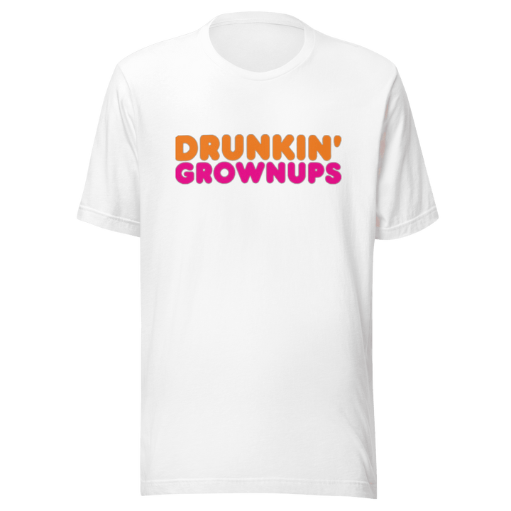 Drunkin Grownups T-shirt Top Koala Sofstyle Short Sleeve Unisex Tee - TopKoalaTee