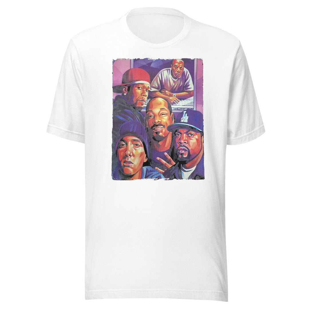 Gangsta Rap T-shirt West Coast Legends Portrait Short Sleeve Unisex Top - TopKoalaTee