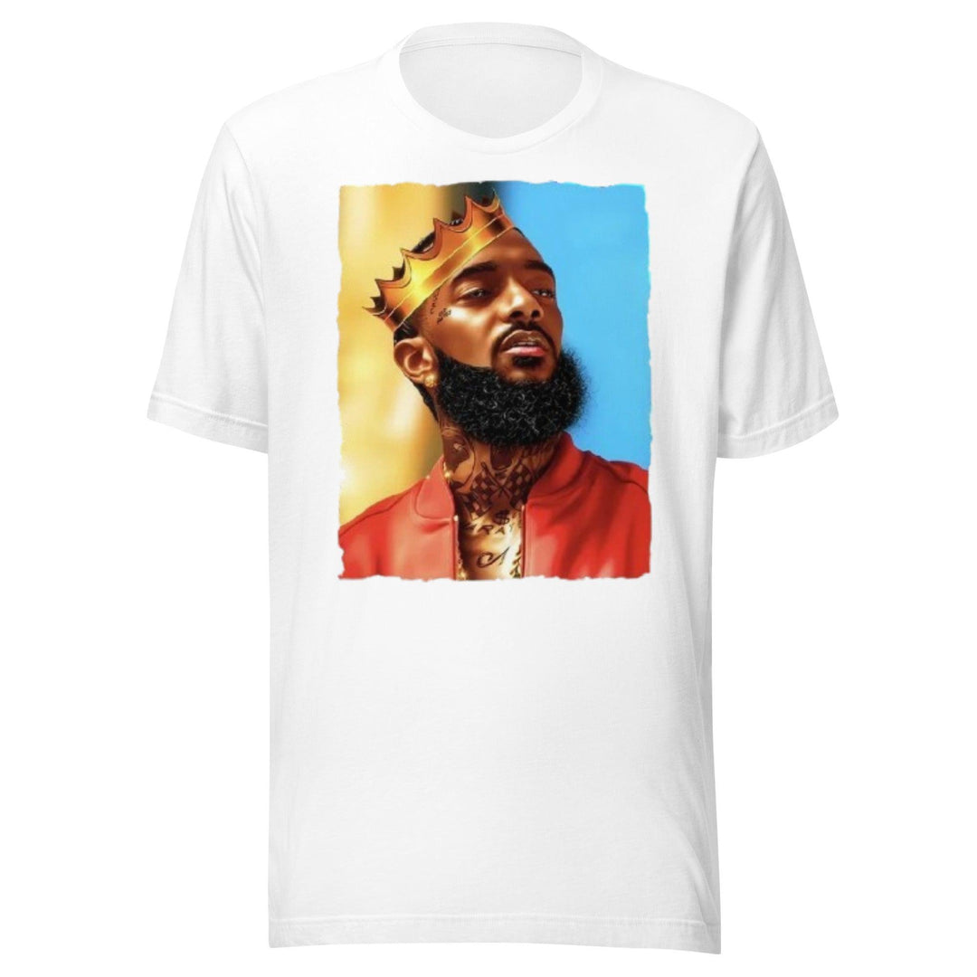 Rap Artist T-shirt The King With His Crown 100% Ultra Soft Cotton Unisex Crew Neck Top