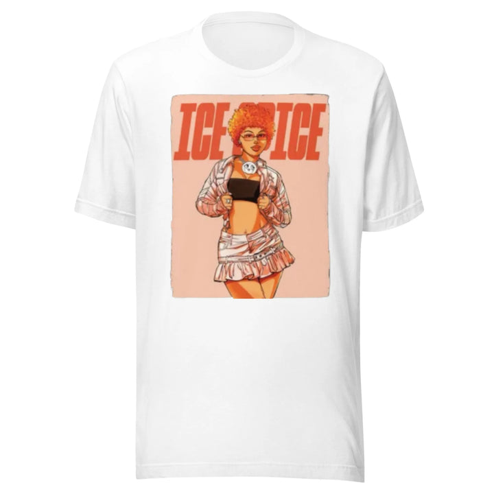 Ice Spice T-shirt Retro Style Short Sleeve Cotton Unisex Crew Neck Top