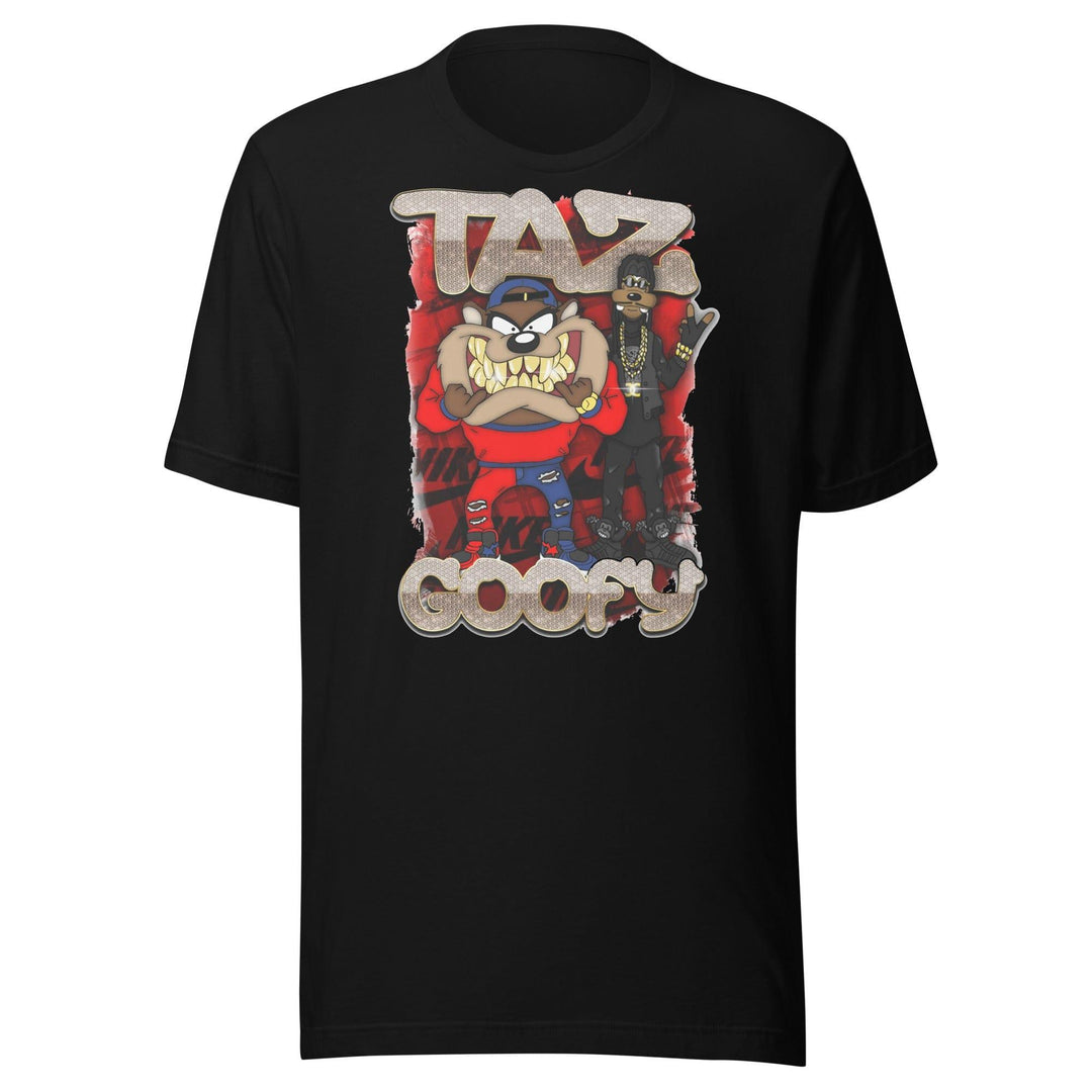 Disney Goofy T-shirt with His Homeboy in Spray Paint Style Portrait Short Sleeve Unisex Top - TopKoalaTee