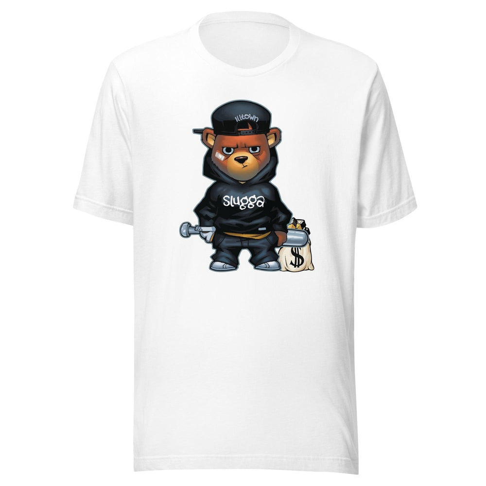 Gangster Sluggah T-shirt Urban Teddy Bear Series Dressed Like a Gangsta Short Sleeve Unisex Top - TopKoalaTee