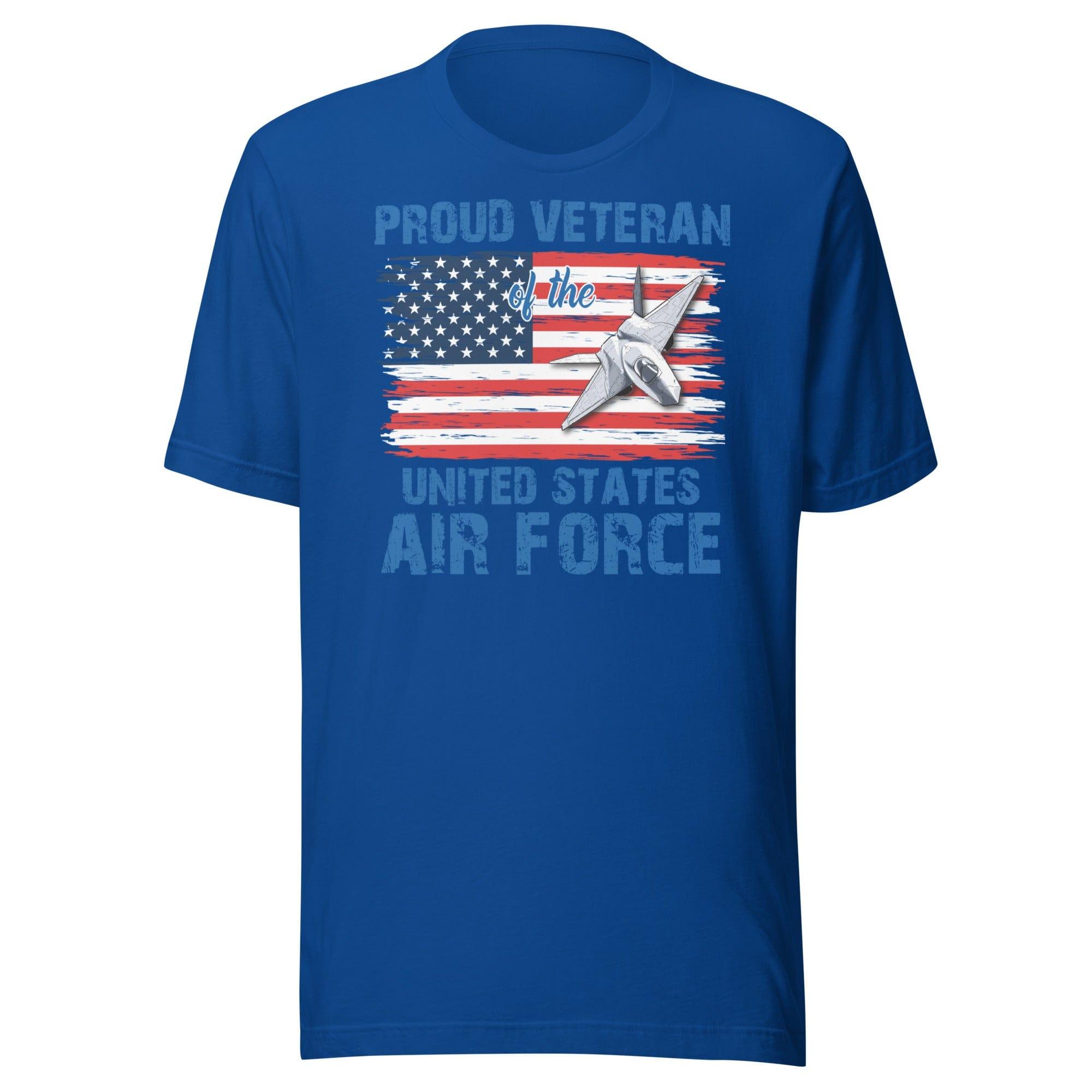 Veteran T-shirt Proud Veteran of the U.S. Airforce Short Sleeve Unisex Top - TopKoalaTee
