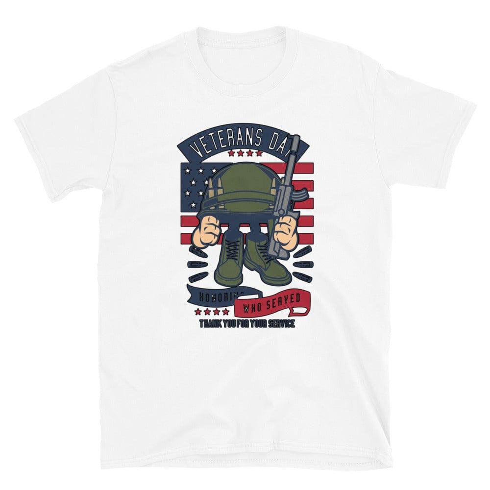 Veterans Day T-Shirt Thank You for your Service Honoring Those Who Served Short-Sleeve Unisex Top - TopKoalaTee