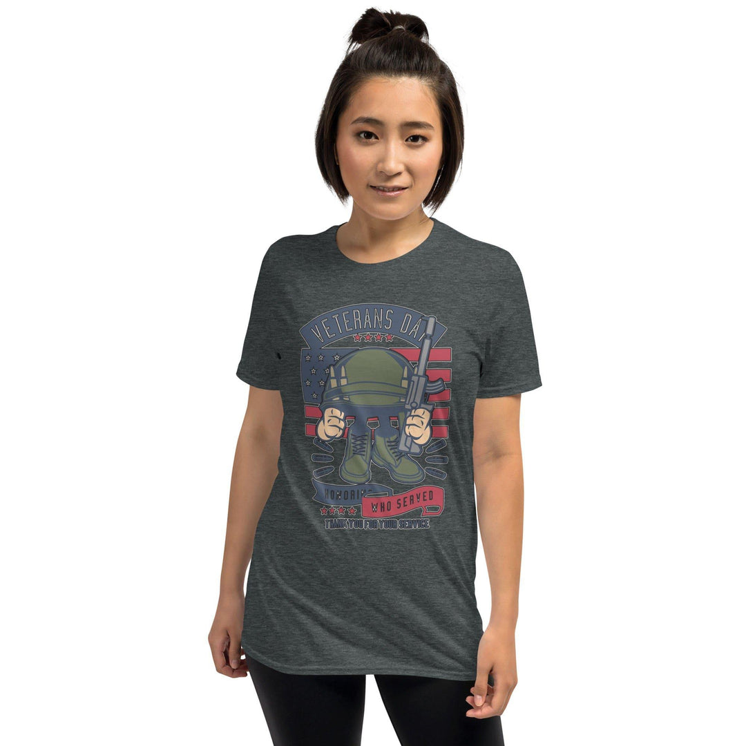 Veterans Day T-Shirt Thank You for your Service Honoring Those Who Served Short-Sleeve Unisex Top - TopKoalaTee