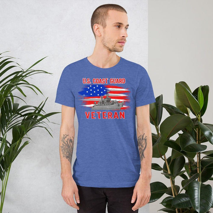 Veterans T-shirt US Coast Guard Short Sleeve Unisex Top - TopKoalaTee