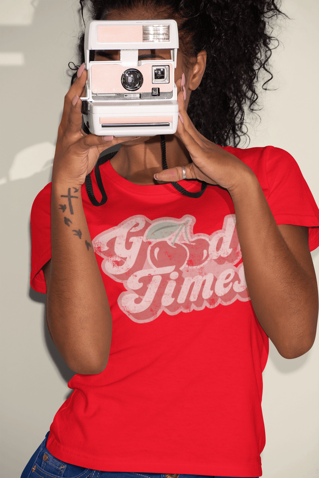 Vintage Style T-short Good Times Short Sleeve Cotton Ultra Soft Crewneck Top - TopKoalaTee