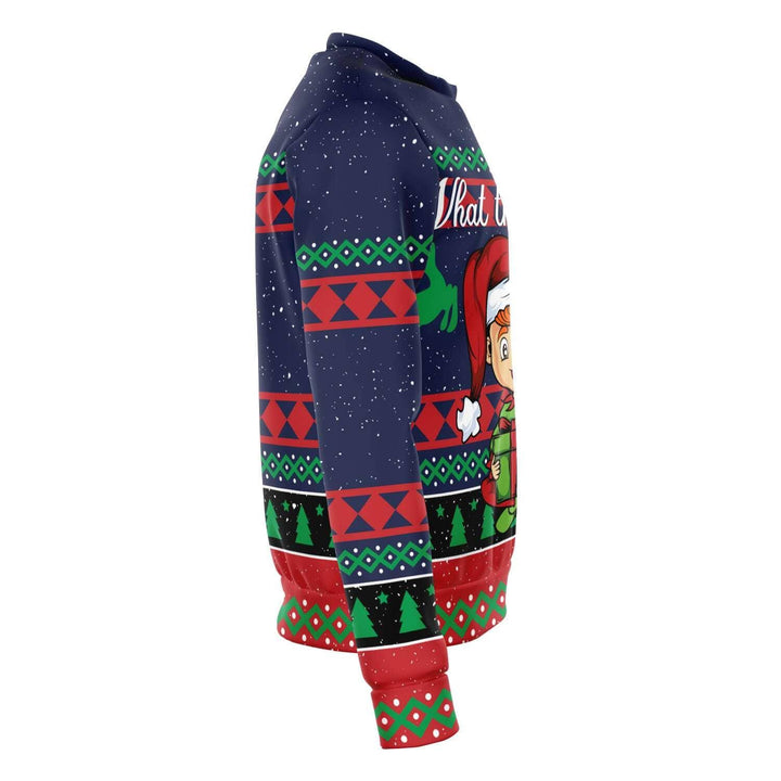 What the Elf Unisex Ugly Christmas Sweatshirt - TopKoalaTee