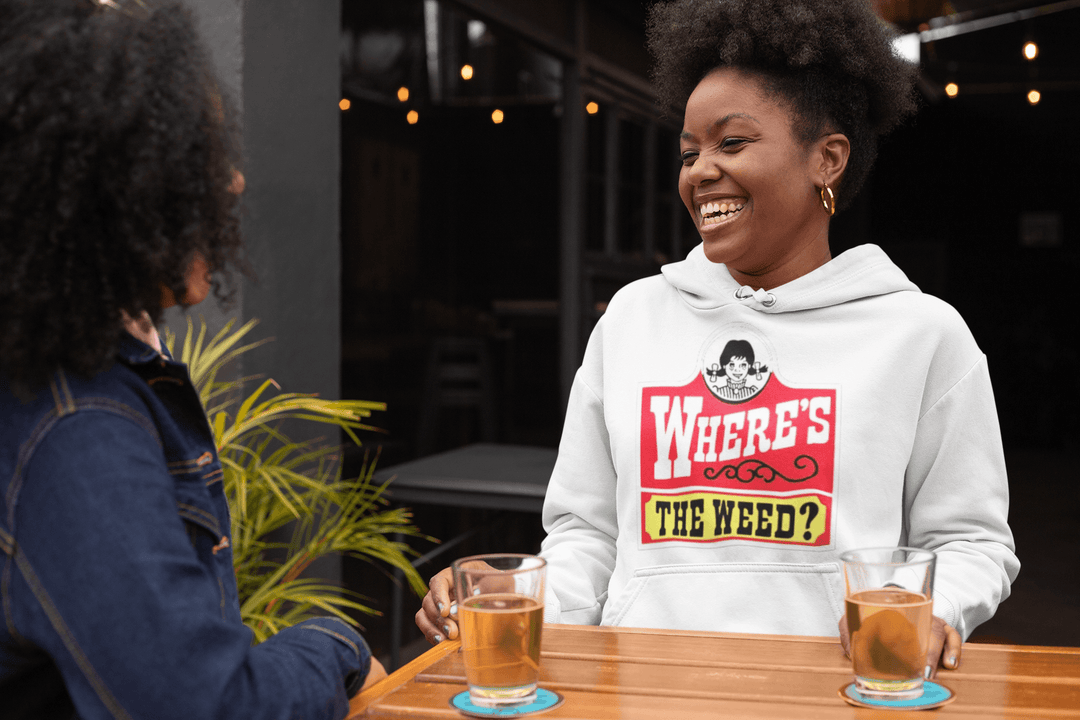 Where's The Weed Ultra Soft Midweight Cotton Blend Unisex Pullover - TopKoalaTee