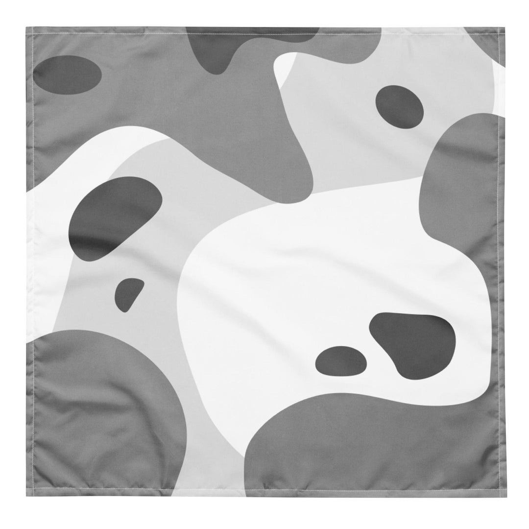 White and Grey Camo Pattern Designer Bandana - TopKoalaTee