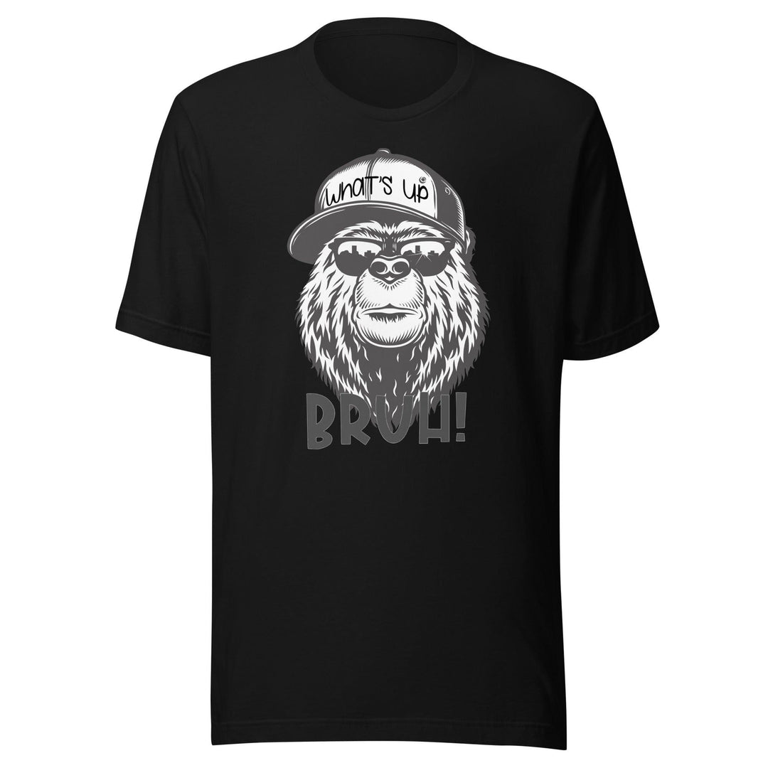 bear-bruh-with-shades-wearing-whats-up-hat-unisex-t-shirt