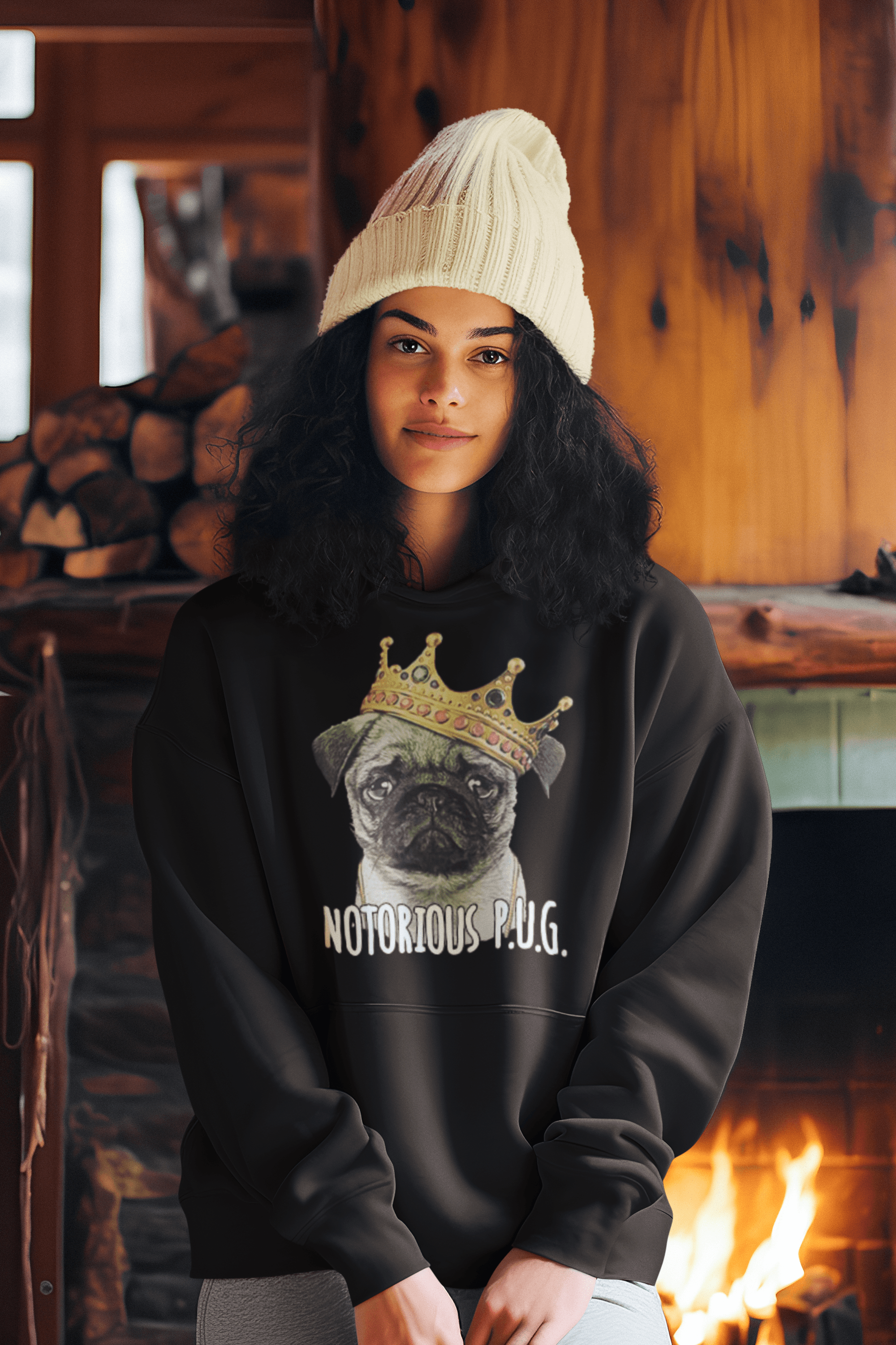 Pet Lover Hoodie The Notorious P.U.G. Unisex Softstyle MidWeight Pullover - TopKoalaTee