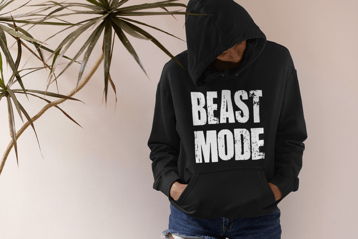 Workout Hoodie Top Koala Soft Style Beast Mode Midweight Unisex Pullover - TopKoalaTee