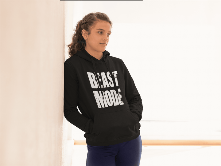 Workout Hoodie Top Koala Soft Style Beast Mode Midweight Unisex Pullover - TopKoalaTee