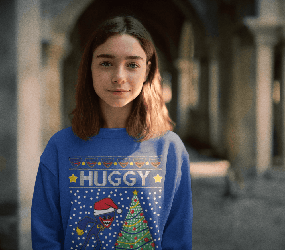 Wuggy Christmas Top Koala Crewneck Heavy Blend Christmas Sweater - TopKoalaTee